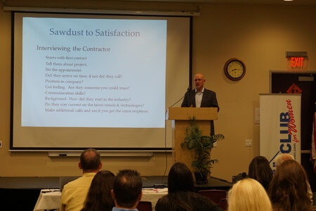 image of michael a. baum giving a presentation